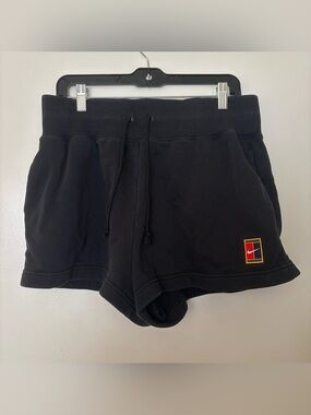 Nike Women's Court Phoenix Fleece High-Waisted Shorts - Large